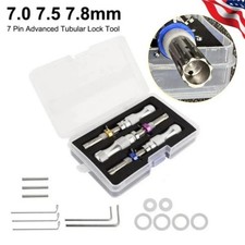 3Pcs 7 Pin Advanced Tubular Lock Tool Set For Padlock Hook Tool Seal Pick Puller