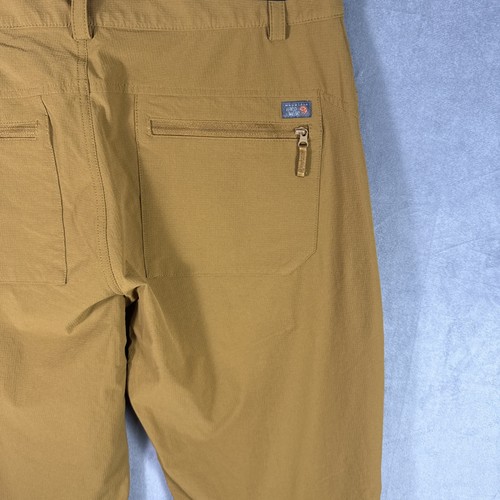 Mountain Hardwear Logan Canyon Pant Mens Size 32x32 Golden Brown Hiking Travel - Picture 3 of 9