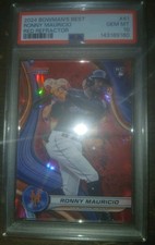 2024 Bowmans Best Ronny Mauricio Rookie Red /5 PSA 10