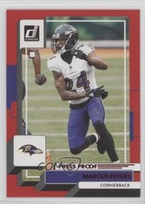 2022 Panini Donruss Press Proof Red Marcus Peters #195 g1d