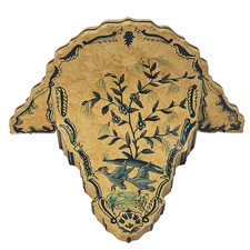 Castilian Imports Hand-Painted Wall Shelf Spanish Old World Bird Floral Decor