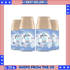 Glade Combo 6.2 oz. Clean Linen Automatic Air Freshener Refill (4-Count) 2 -Pack