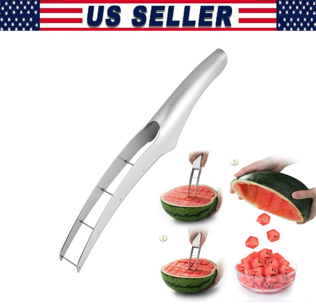 Stainless Steel Watermelon Slicer, Watermelon Cutter, Fruit, Melon Cutter Tool