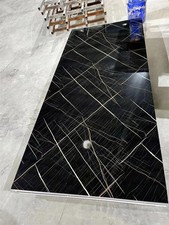 Black Gold Marble Effect Wall Panels 1220mm x 2440mm 3mm Thick PVC Wall Panel