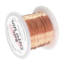 26 Gauge Bare Copper Wire 423FT/0.4mm Beading Craft Wire for Jewelry