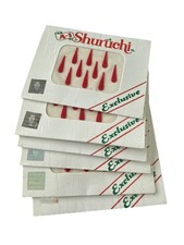 A-1 Shuruchi Red Velvet Tilak Bindi Stickers Long Teardrop Face Jewels 1 Pack