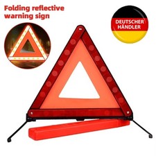 KFZ PKW Auto LKW Dreieck Warnschild Warndreieck reflektor aufklappbar faltbar DE