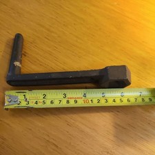 6,25" Gusseisen Bettschlüssel Schraubenschlüssel Innensechskant Kurbelgriff Werkzeug Vintage Antik