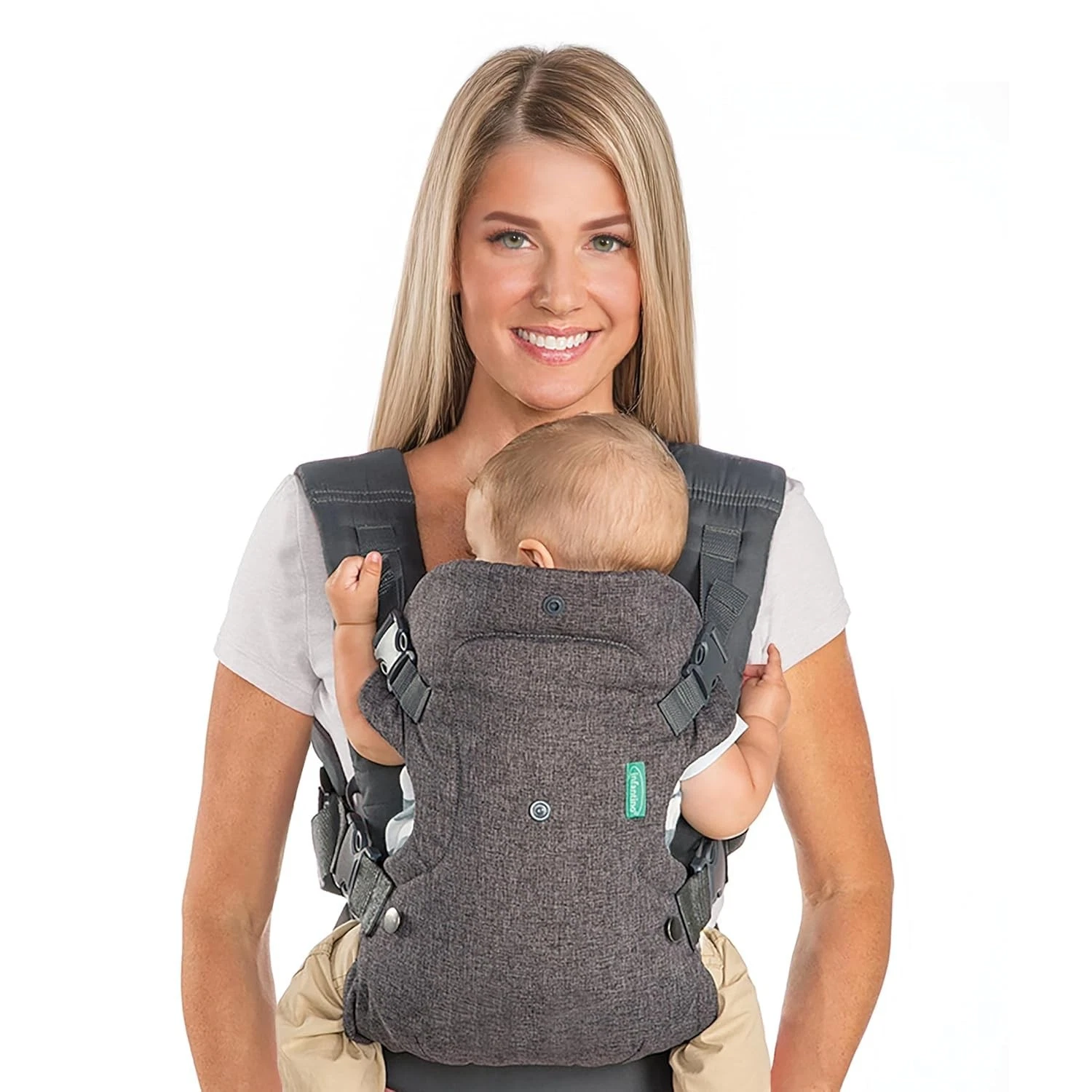 Infantino Flip 4-in-1 Convertible Baby Carrier, Adjustable, Ergonomic Babywear