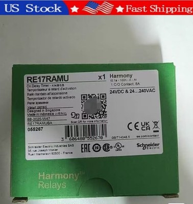 1PCS Brand New Schneider RE17RAMU Relay RE17RAMU US Sotck  Fast delivery