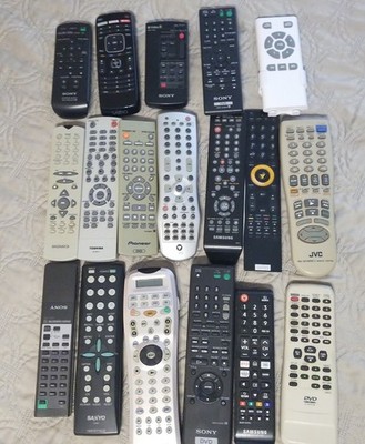 Lot of 18 Remote Controls Mixed Lot Sony Vizio JVC Samsung Toshiba Magnavox