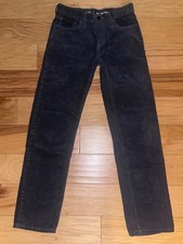 GAP BOYS GRAY STRAIGHT LEG CORDUROY PANTS SIZE 14 EXCELLENT COND LD9