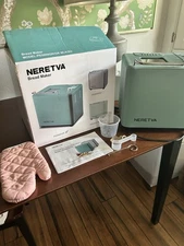 NERETVA Green Bread Maker Machine Automatic Maker PE8866GR Complete