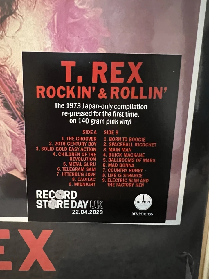 T. Rex - Rockin' & Rollin' Pink Vinyl LP Record RSD UK - Image 2 of 3