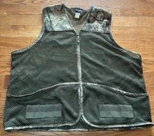 Walls Vest Mens Size XL/2XL Camo Mesh Zip Turkey Bird Hunting Outdoor Pockets