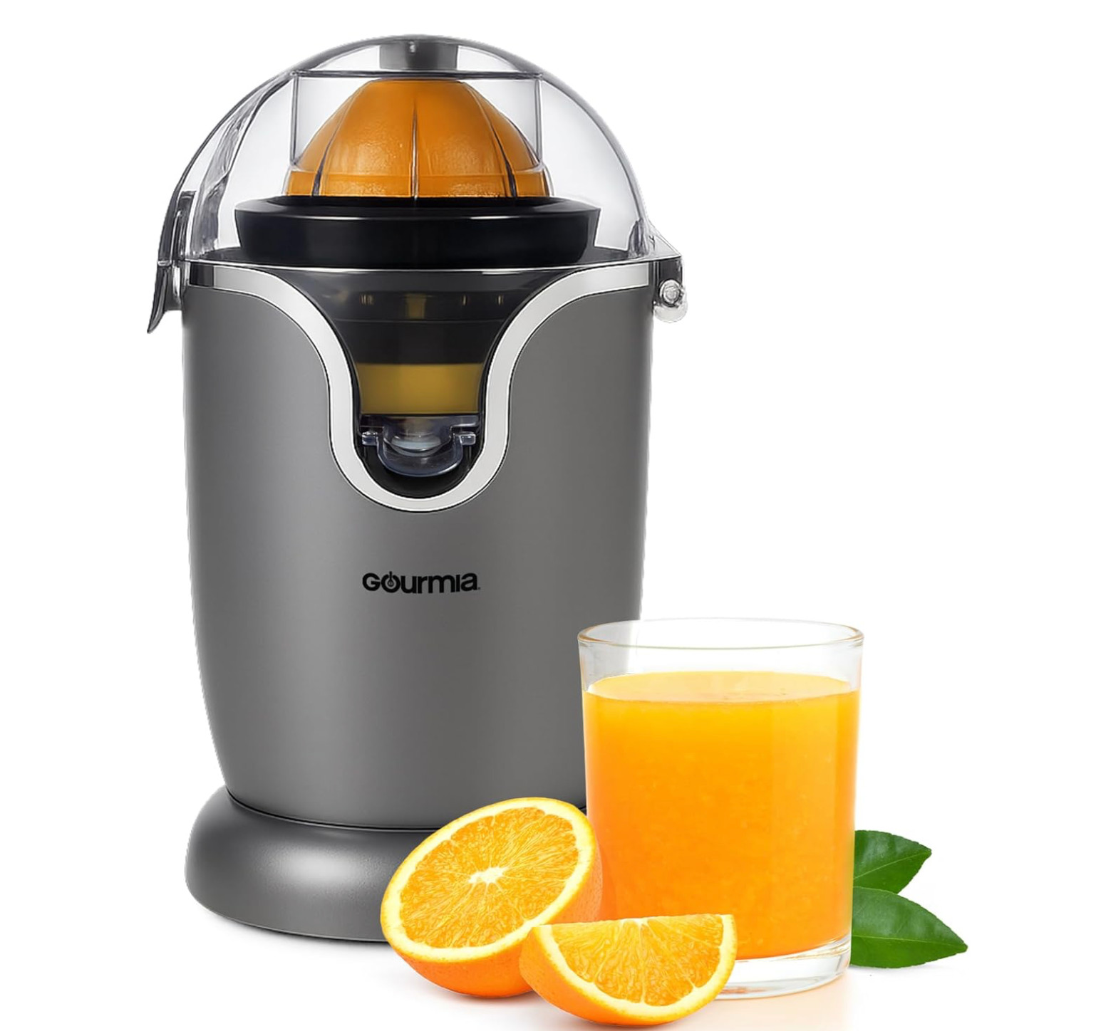 Automatic Citrus Juicer with One-Touch Operation - Universal Cone, Anti-Drip Spo