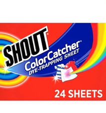 Shout Color Catcher Sheets for Laundry, Allow Mixed Washes, 24 Count - Pack of 1