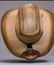 Handcrafted In Mexico Brown Western Cowboy Hat With Leather Band Cattleman
