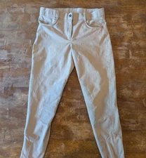 OVATION Equestrian Horse Riding Pants Euro Tight Womens 30 Reg Beige Breeches
