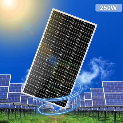 250W Solarpanel Solarmodul Monokristallin für Wohnmobil Balkonkraftwerk Camping