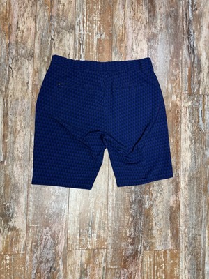 Mens Greyson Montauk Golf Shorts Size 34 Blue Arrow Head All Over