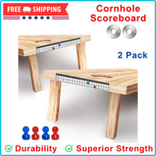 2 Pack Cornhole Scoreboard Metal Decal With Magnetic Score Keepers For Corn Hole