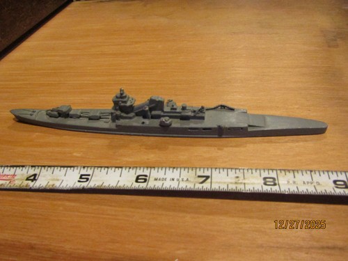 Vintage WWII Heavy Cruiser Tone Class Japanese WW2 Waterline Ship Metal 6.5" Mfg