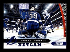 600. 2013-14 score . #NC-1 Anders Lindback . Netcam panini . PWE .