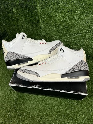 Nike Air Jordan 3 Retro White Cement Reimagined Size 10 DN3707-100 OG Black NICE