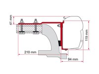 Fiamma F45 Adapter FüR Mercedes Vito Bj. 1996-2003