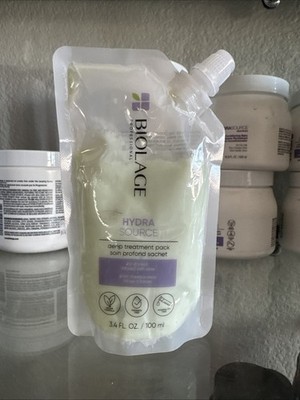 BIOLAGE Hydra Source Deep Treatment Pack Multi-Use Hair Mask For Dry Hair 3.4oz
