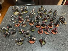 Warhammer 40k SPACE MARINE - Deathwatch Army (Large) - See Photos - PAINTED!