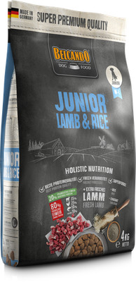 BELCANDO Junior Lamb & Rice 4 kg Trockenfutter Welpen Futter mit Lamm