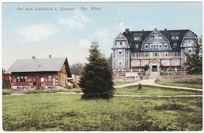 old postcard Ilmenau, on the Gabelbach, unused