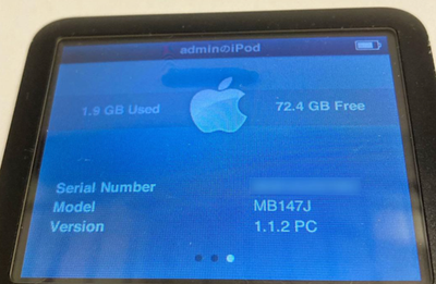 Apple IPod Classic 6th Generation 80GB MB147J Black Good Condition