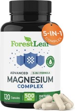 Complejo de magnesio 5 en 1, Sue o profundo, despertar con energ a, 120 c psulas