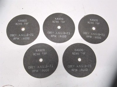 Kasco Abrasives (910676) 4 x 1/16'' x 3/8'' 46 Grit Zirconia Cut off Wheel - Qty 5