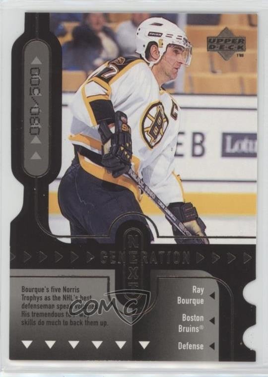 1998 Upper Deck Generation Next Die-Cut Quantum Ray Bourque Tom Poti HOF 0o5t