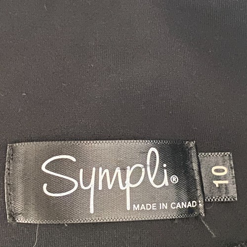 Sympli Pull On Skinny Cropped Pants Size 10 Black Ponte Jersey Mix Fabric - Picture 6 of 10