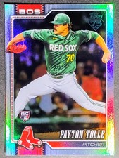Payton Tolle Rookie 2026 Topps Series 1 #15 Rainbow Foil Parallel Red Sox 