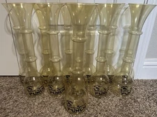 Lot Of 12 ~ Malibu Island Spirit Punch Plastic Yard Glasses Four Servings 