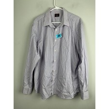 UNTUCKit Mens Checkered Button Down Long Sleeve Shirt XXL Casual Wear
