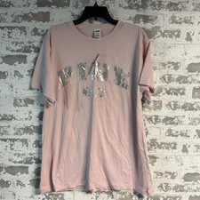 NWT! Victoria's Secret PINK Short Sleeve Collegiate Style Tee Size Medium