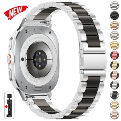 Metal Strap Bracelet For Samsung Galaxy Watch 7 Ultra 2025 Stainless Steel Band
