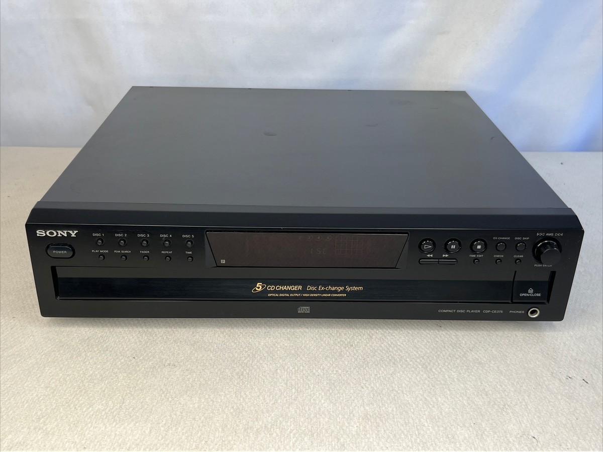 Sony CDP-CE375 5-Disc Carousel CD Changer Player | eBay