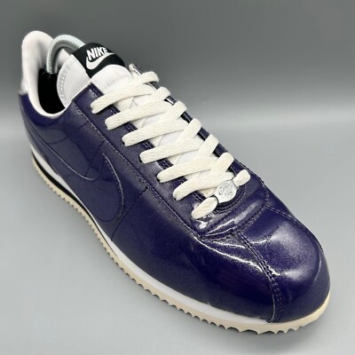 Nike Cortez 72 Basic Premium QS Ink Lila Weiß Silber 819721-500 Herren Uk 9