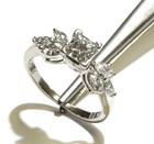 GSI certified 14k white gold 1.32ct princess diamond engagement ring 3.9g size 6 — photo 6