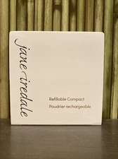 Jane Iredale Refillable Compact White Square NEW