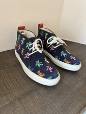Del Toro Grateful Dead Marching Bears Velvet High Top Shoes Men’s Size 10