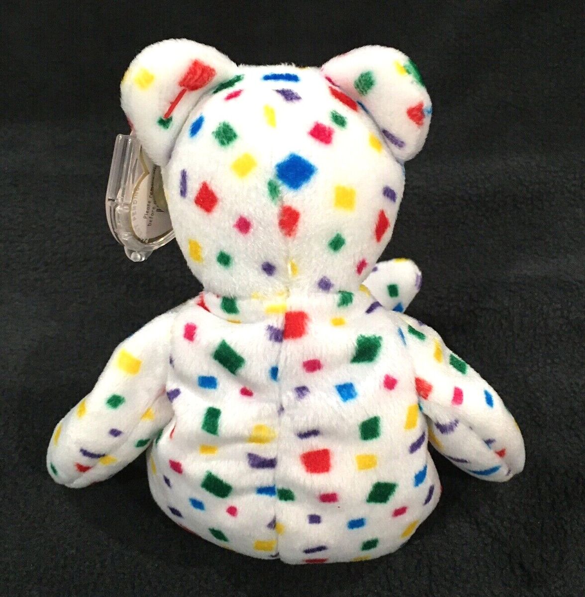 TY BEANIE BABY BEAR TY 2K, NEW, 7TH GEN, CONFETTI PINT TY BEANIE BABY BEAR TY 2K, NEW, 7TH GEN, CONFETTI PINT